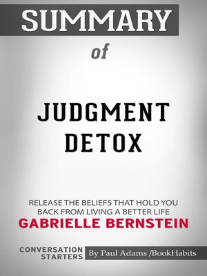 cover image of Summary of Judgment Detox